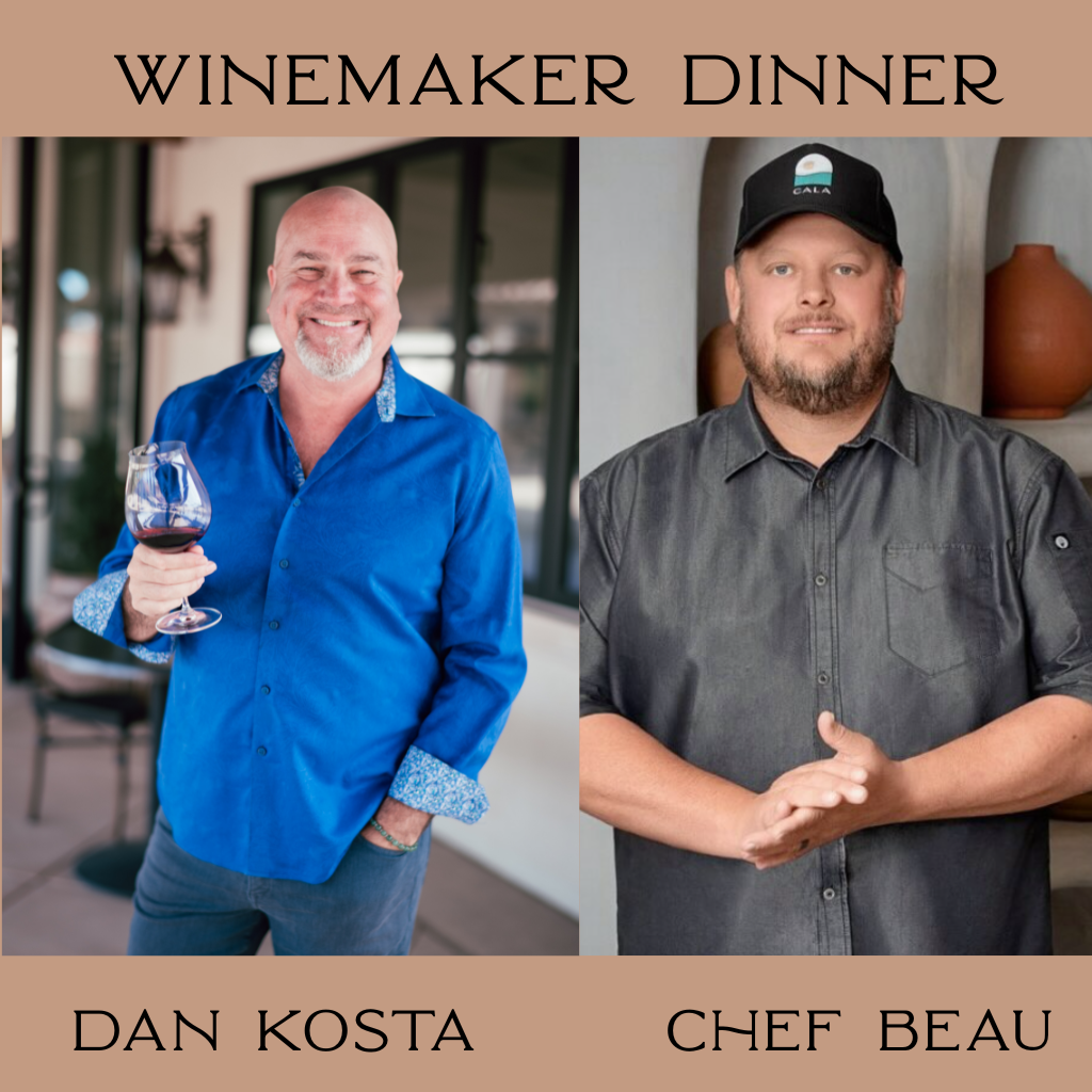 Winemaker Dinner with Dan Kosta and Chef Beau MacMillan